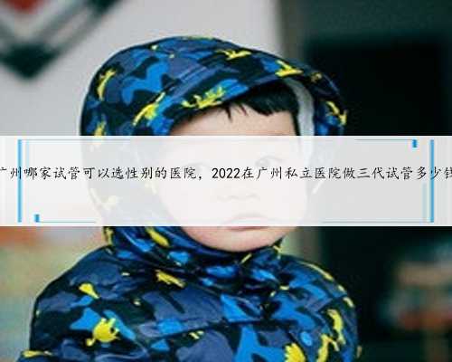 广州哪家试管可以选性别的医院，2022在广州私立医院做三代试管多少钱